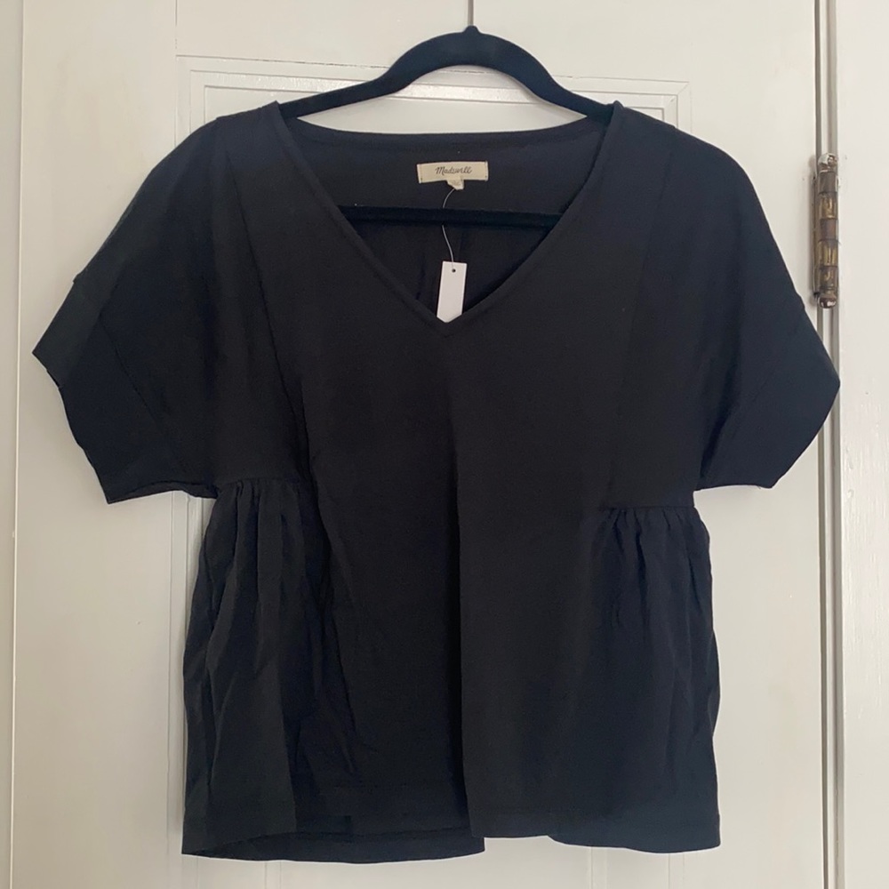 NWT madewell black t shirt